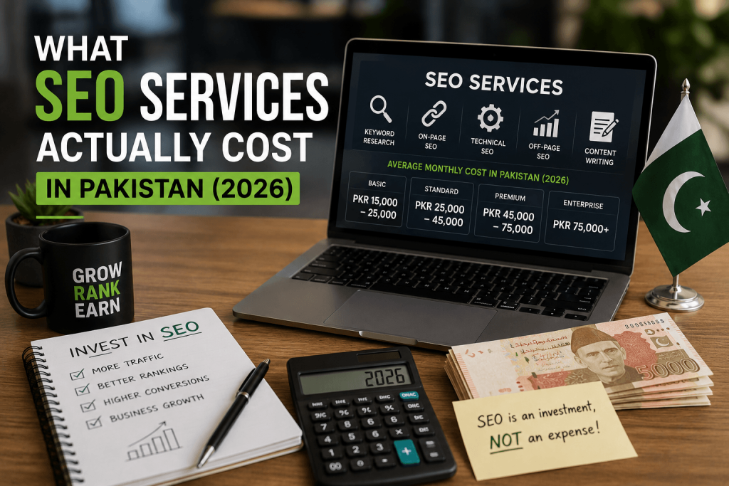 SEO pricing in Pakistan 2026 — published agency and freelancer rates compared
